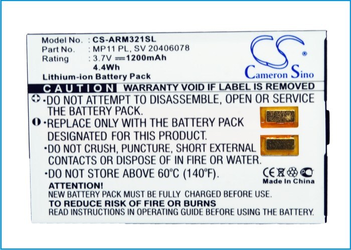 Batteri til mobiltelefon, smarttelefon for Swissvoice MP11, MP11 PL