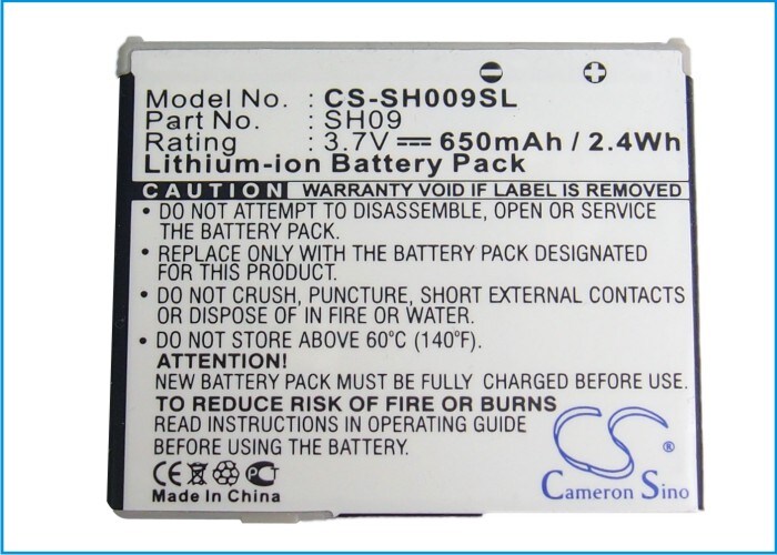Batteri til mobiltelefon, smarttelefon for Sharp SH903i, SH902ISL