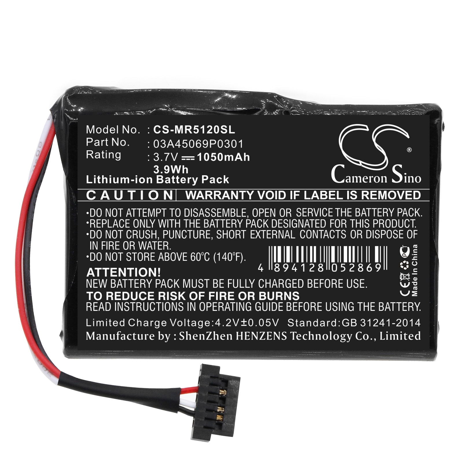 Batteri til GPS, navigasjonssystem for Magellan RoadMate 5145TLM, RoadMate 5120LMTX m.fl.