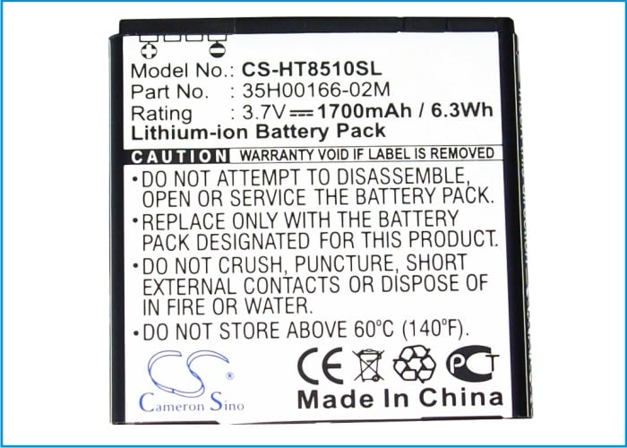Batteri til mobiltelefon, smarttelefon for T-Mobile AMAZE 4G