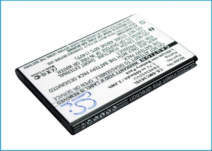 Batteri til mobiltelefon, smarttelefon for Samsung GT-C3630, GT-C3630C, GT-S5350 m.fl.