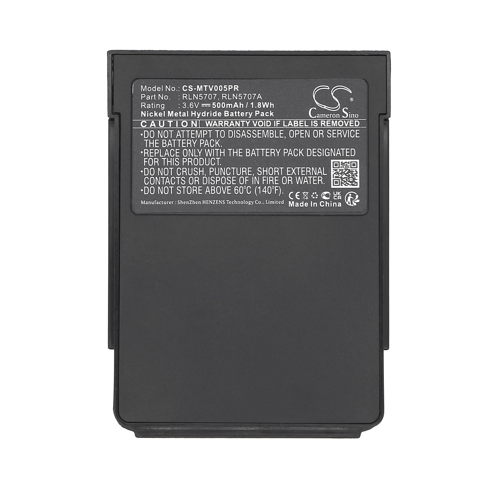 Batteri til personsøker for Motorola Minitor 5, Minitor V5