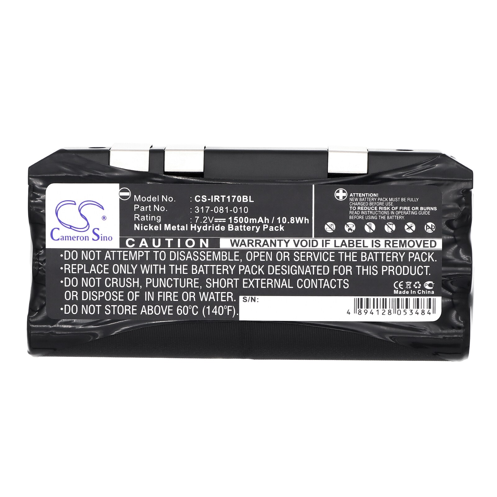 Batteri til strekkodeleser for Intermec RT1700, DT1700, RT1710 m.fl.
