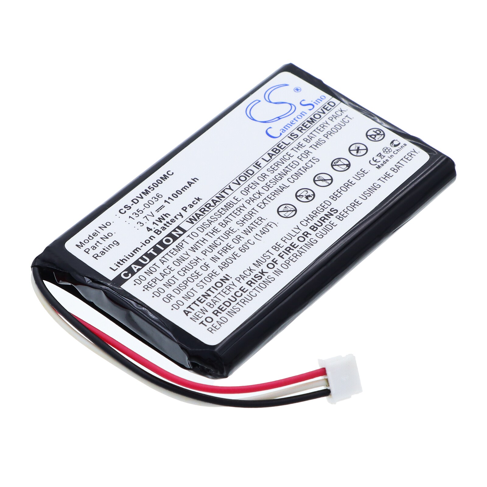 Batteri til kamera for Digital Ally DVM-500PL, DVM-750, DV-500ULTRA m.fl.