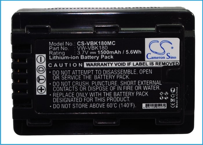 Batteri til kamera for Panasonic SDR-H85, SDR-T55, SDR-T50 m.fl.