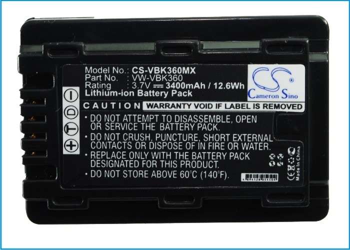 Batteri til kamera for Panasonic SDR-H85, SDR-T55, SDR-T50 m.fl.
