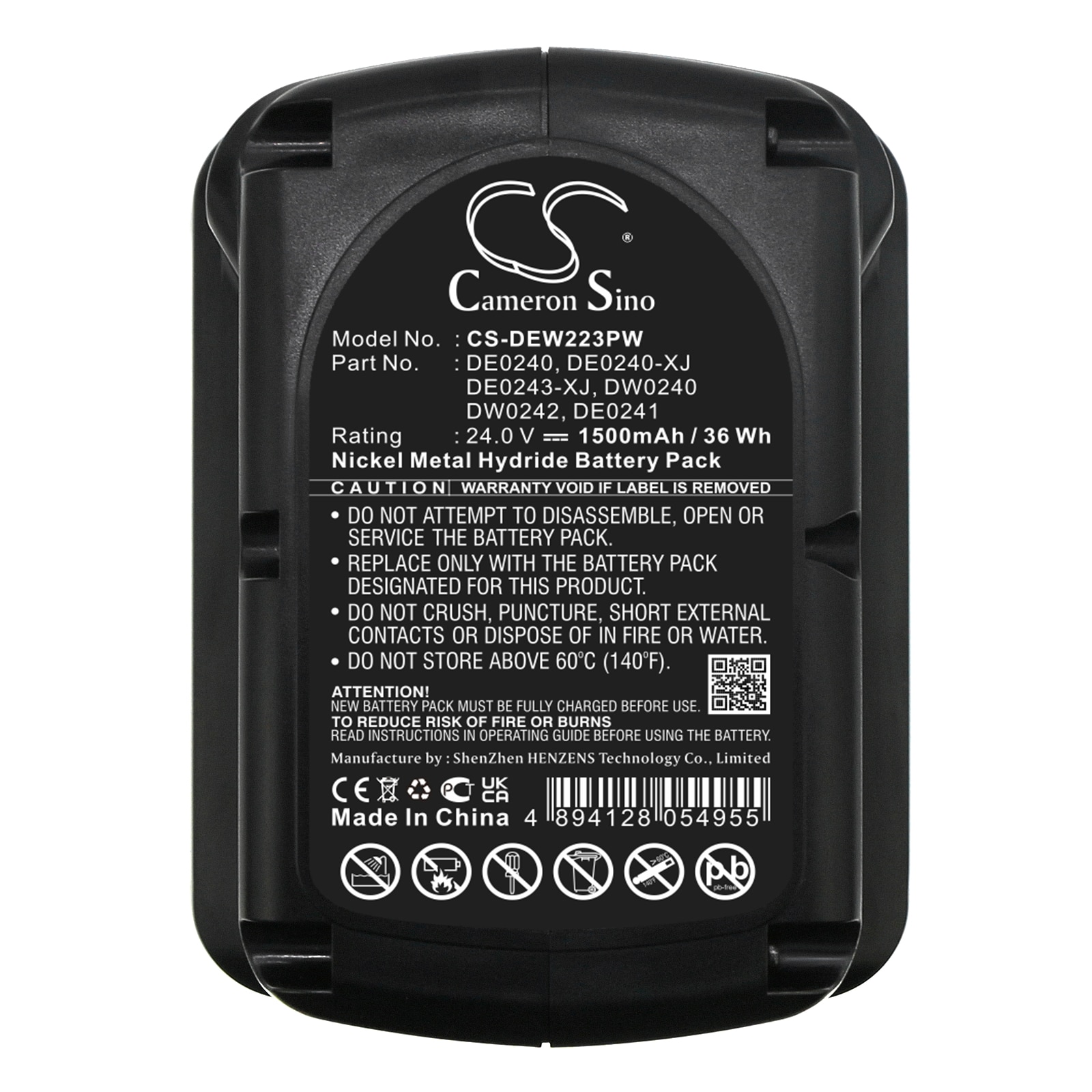 Batteri til elektriske verktøy for DeWalt DC222KA, DC222KB, DC223KA m.fl.