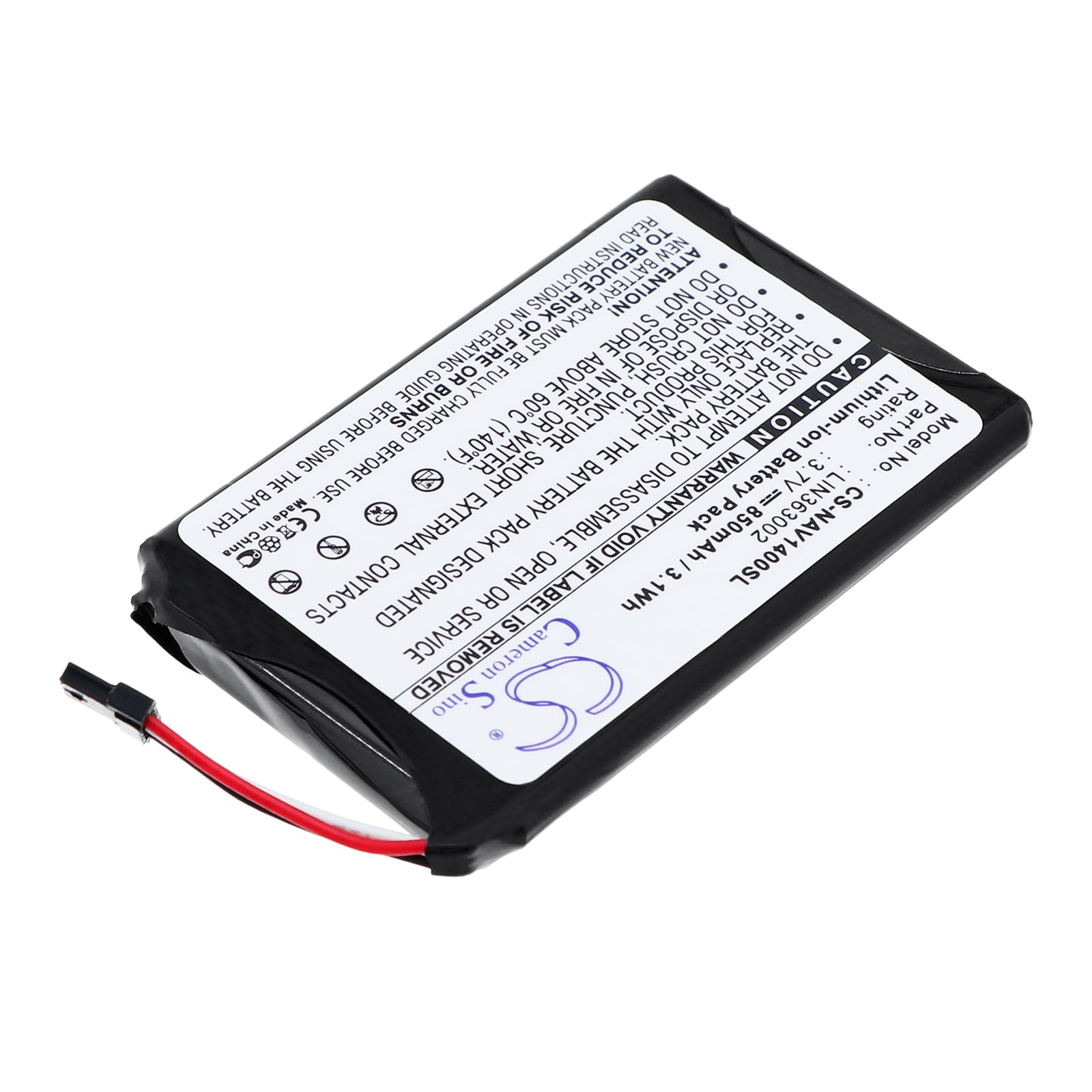 Batteri til GP, navigasjonssystem for Navigon 1400, 1410