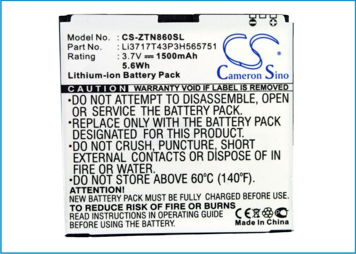 Batteri til mobiltelefon, smarttelefon for USCellular MWP3505, MWP3505US, Render
