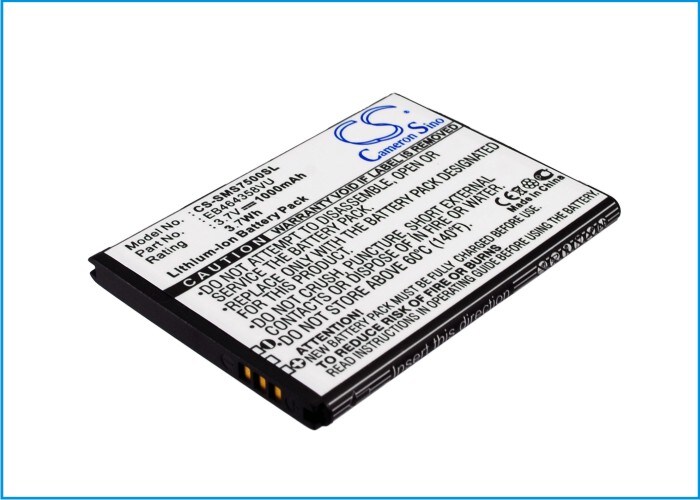 Batteri til mobiltelefon, smarttelefon for Samsung GT-S7500, Galaxy Ace Plus, GT-S6500 m.fl.