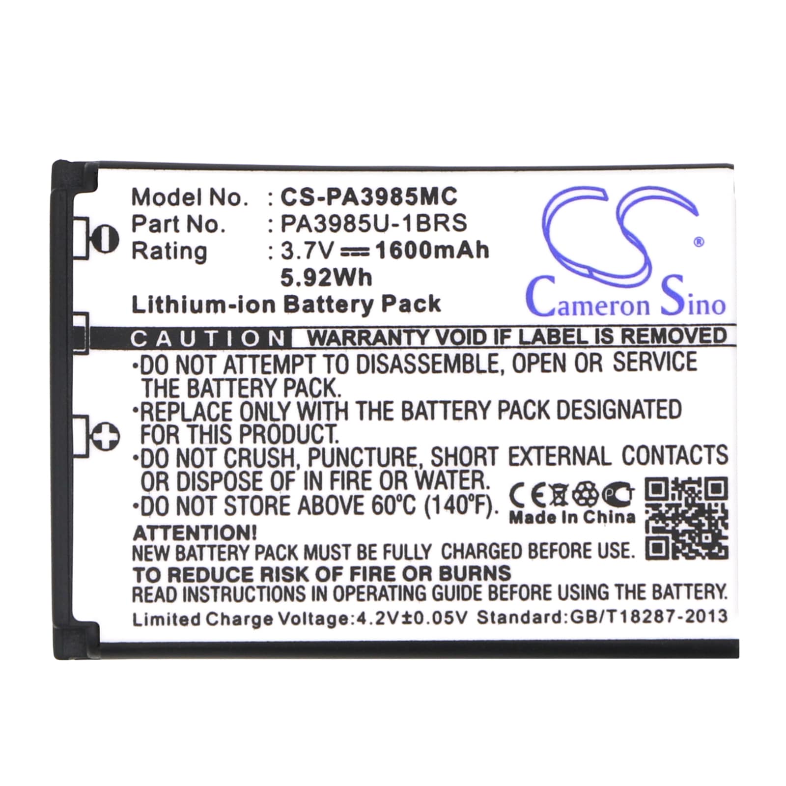 Batteri til kamera for Toshiba Camileo X200, Camileo X400, Camileo X416 HD