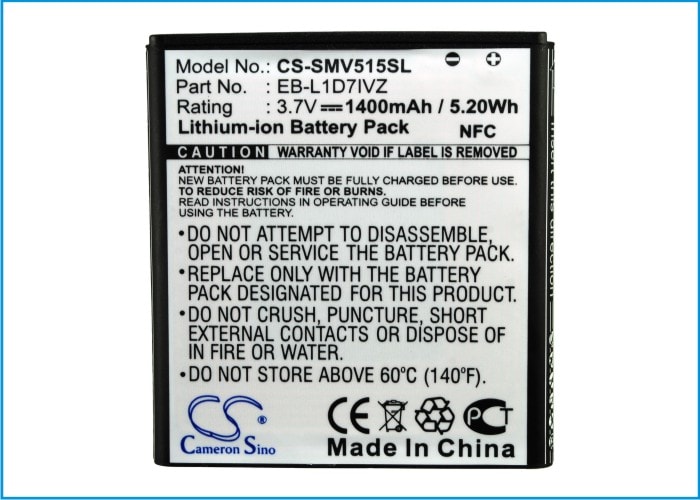 Batteri til mobiltelefon, smarttelefon for Verizon Galaxy Nexus, Galaxy Nexus i515 m.fl.