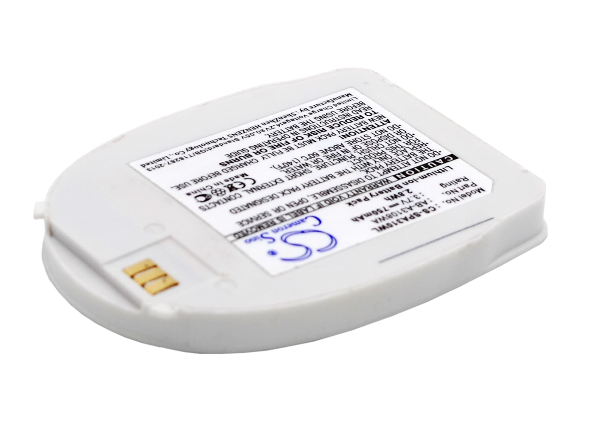 Batteri til mobiltelefon, smarttelefon for Samsung SPH-A310