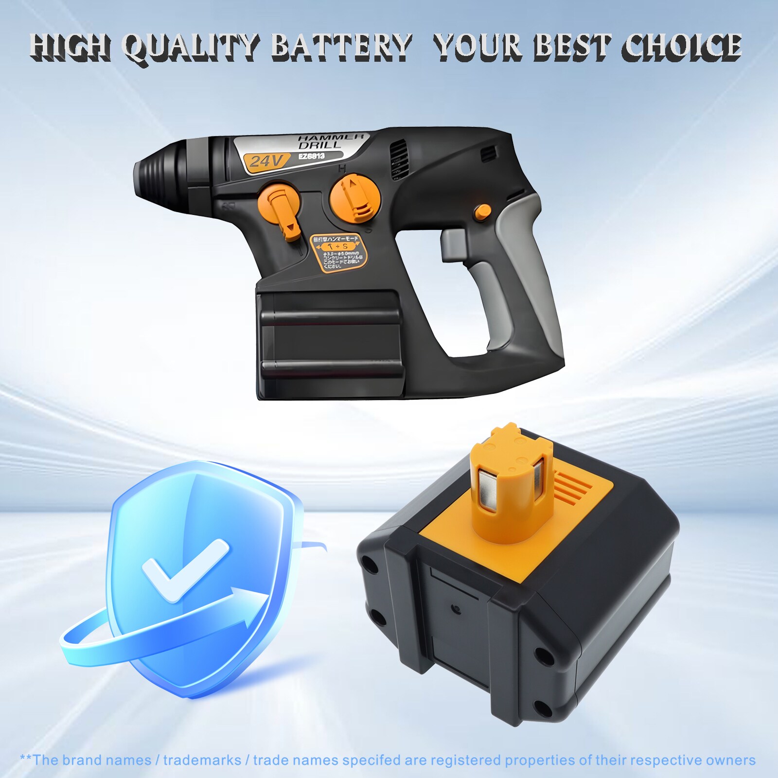 Batteri til elektriske verktøy for National EY6812NQKW, EY6812NQRW, EY6812VQKW m.fl.