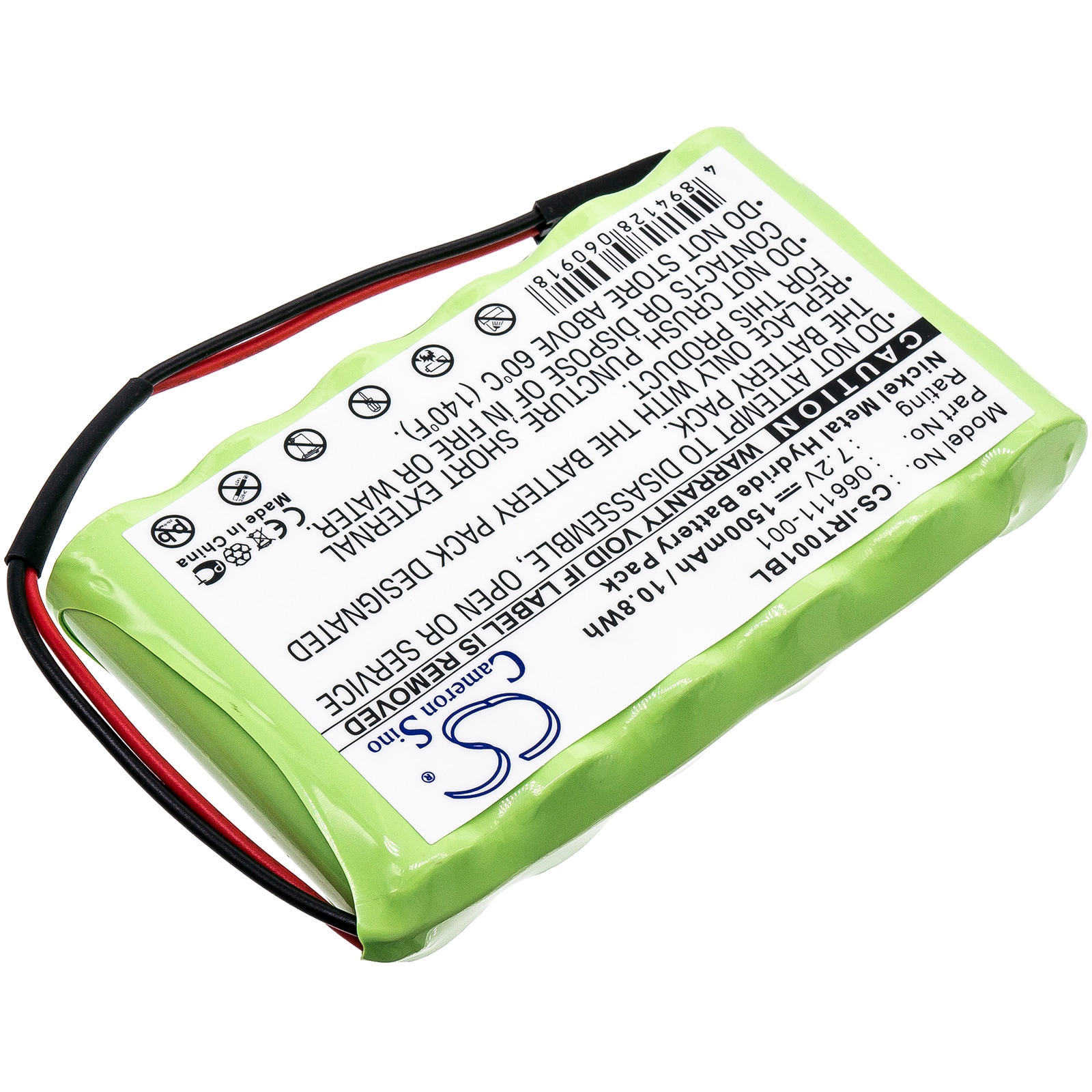 Batteri til strekkodeleser for Intermec 066111-001