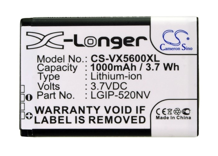 Batteri til mobiltelefon, smarttelefon for Verizon UN150 Envoy, VN150, Revere m.fl.