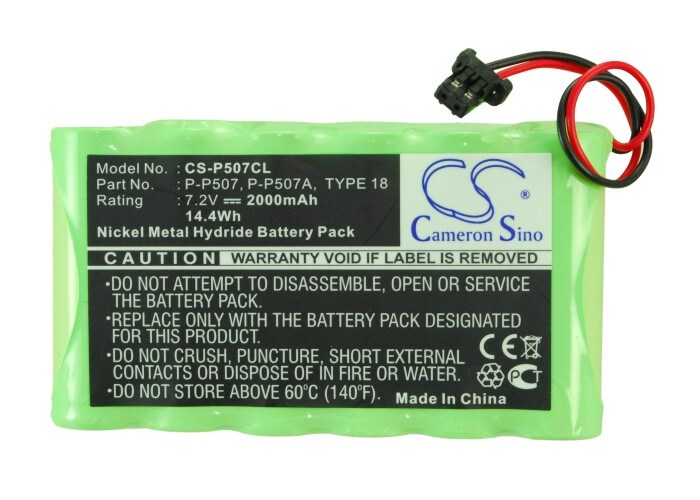 Batteri til trådløs telefon for Panasonic KX-TG2000, KX-TG4000, KX-TG4000-basestasjoner m.fl.