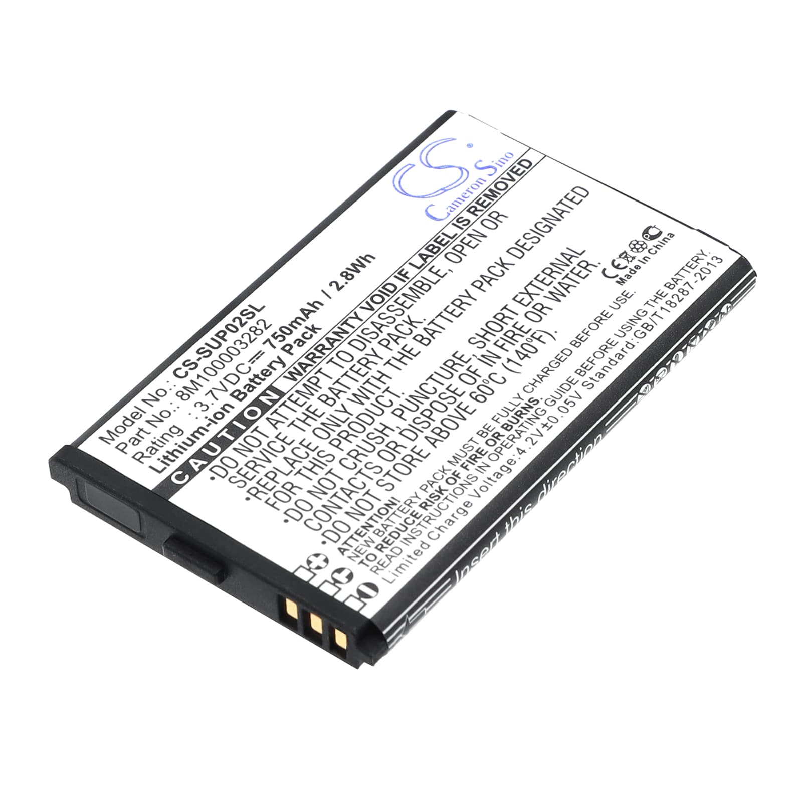 Batteri til GPS, navigasjonssystem for Callaway uPro MX+, uPro MX, uPro G1 m.fl.