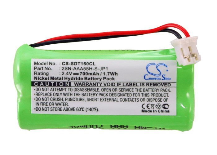 Batteri til trådløs telefon for Sagem D16T, D16T Duo 2, D16T Duo m.fl.
