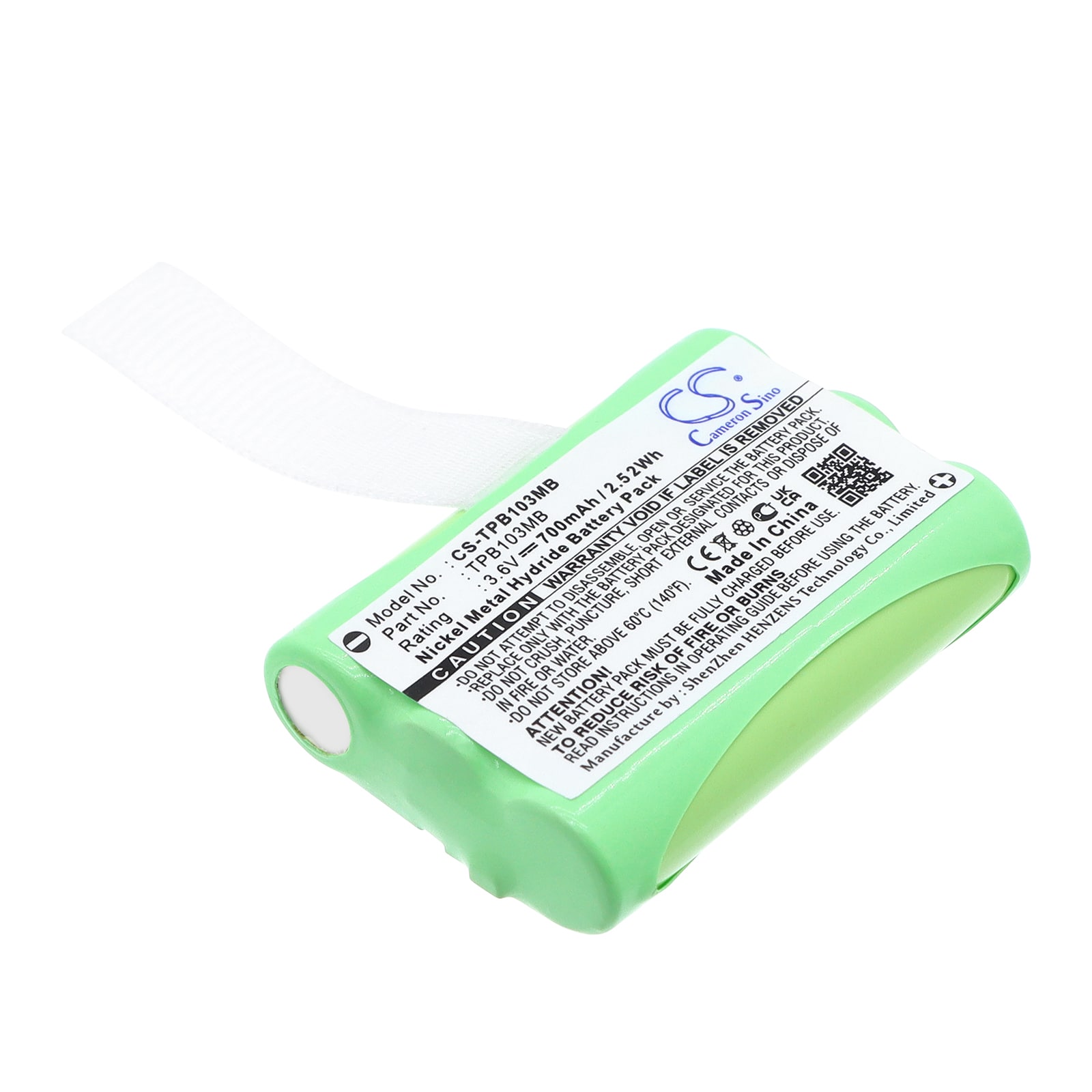 Batteri til BabyPhone for Topcom Babytalker 1010, Babytalker 1020, Babytalker 1030 m.fl.