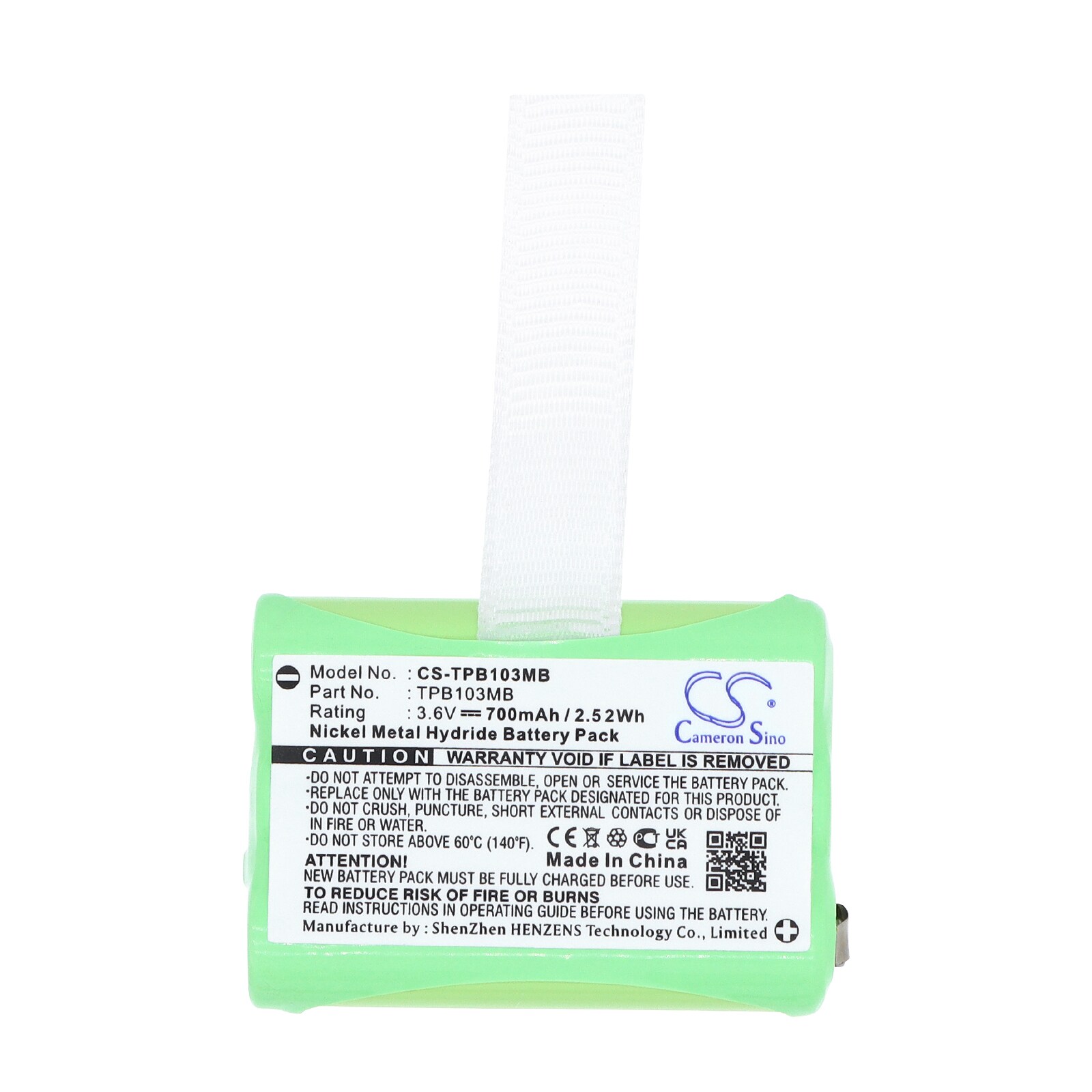 Batteri til BabyPhone for Topcom Babytalker 1010, Babytalker 1020, Babytalker 1030 m.fl.