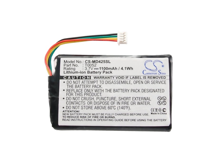 Batteri til GPS og navigasjonssystem for Medion GoPal P4425, GoPal P4225, P4225 M5 m.fl.