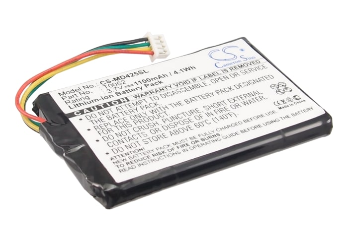 Batteri til GPS og navigasjonssystem for Medion GoPal P4425, GoPal P4225, P4225 M5 m.fl.
