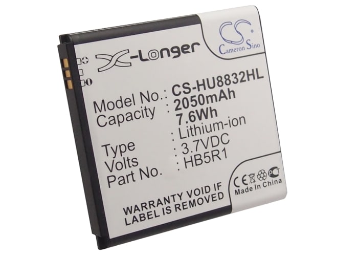 Batteri til mobiltelefon, smarttelefon for Huawei U8832, U8832D, U8520 m.fl.
