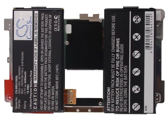 Batteri til nettbrett for BlackBerry Playbook, Playbook 16 GB, Playbook 32 GB m.fl.