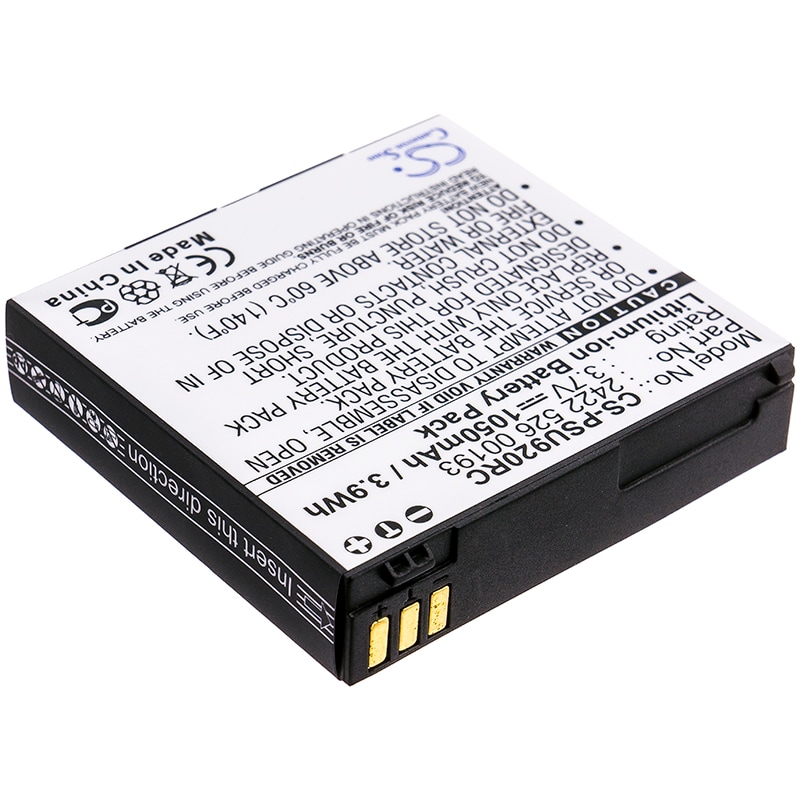 Batteri til fjernkontroll for Philips Pronto TSU-9200, Pronto TSU9200/37, TSU9200 m.fl.