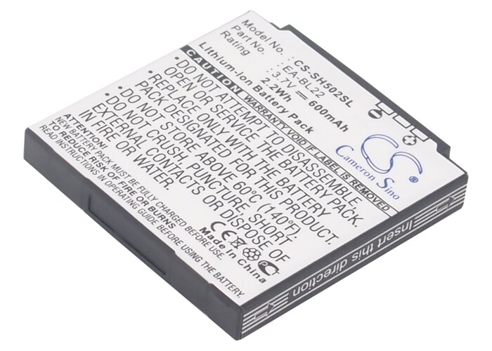 Batteri til mobiltelefon, smarttelefon for Sharp SH5010C, SH5018C, SH5020C