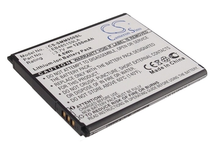 Batteri til mobiltelefon, smarttelefon for Samsung SPH-M950, Galaxy Reverb, SPH-M950DAAVMU m.fl.