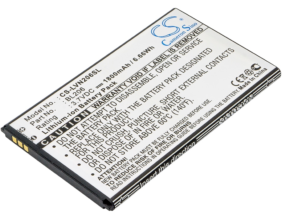 Batteri til mobiltelefon, smarttelefon for Lenovo A600E, A630