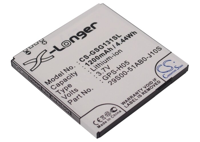 Batteri til mobiltelefon, smarttelefon for GSmart G1310, G1315, G1317 m.fl.