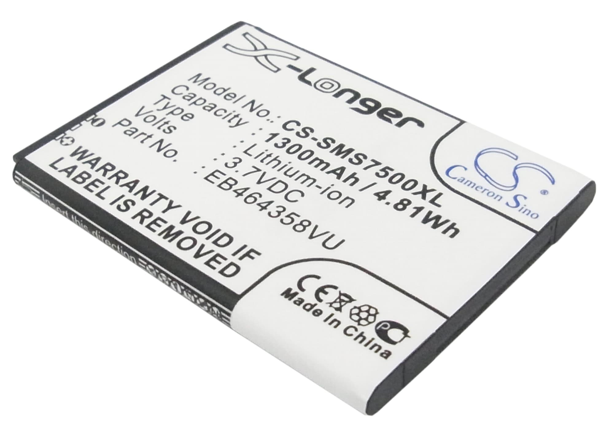 Batteri til mobiltelefon, smarttelefon for Samsung GT-S7500, Galaxy Ace Plus, GT-S6500 m.fl.