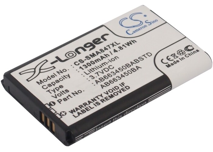 Batteri til mobiltelefon, smarttelefon for Samsung SGH-A847, Rugby II, Rugby II A847 m.fl.