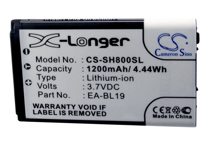 Batteri til mobiltelefon, smarttelefon for Sharp SH800M, SH800, N49A