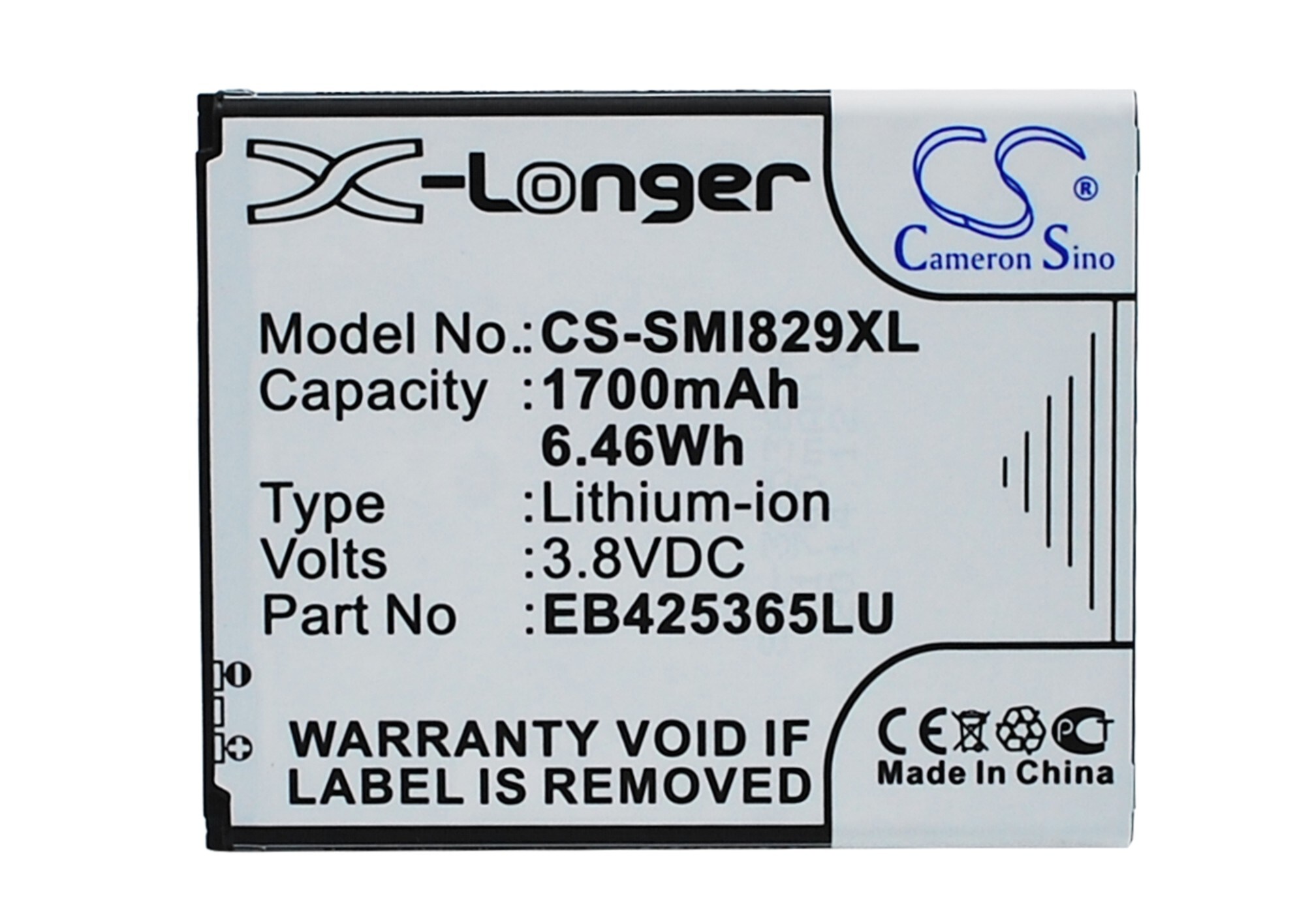 Batteri til mobiltelefon, smarttelefon for Samsung GT-I8262D, Galaxy Duos m.fl.