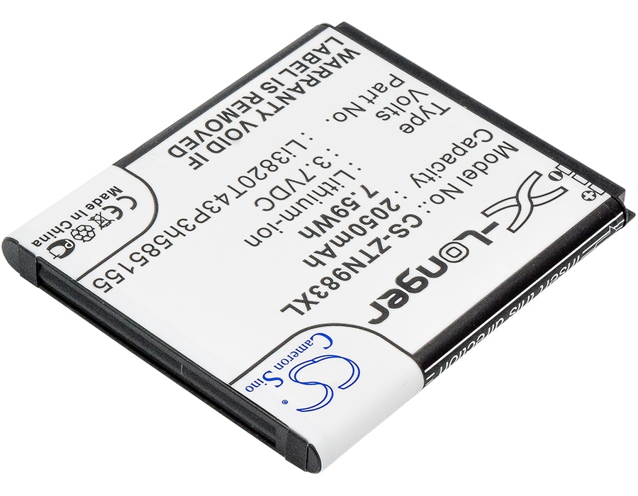 Batteri til mobiltelefon, smarttelefon for ZTE N983, U960E, Z795G m.fl.