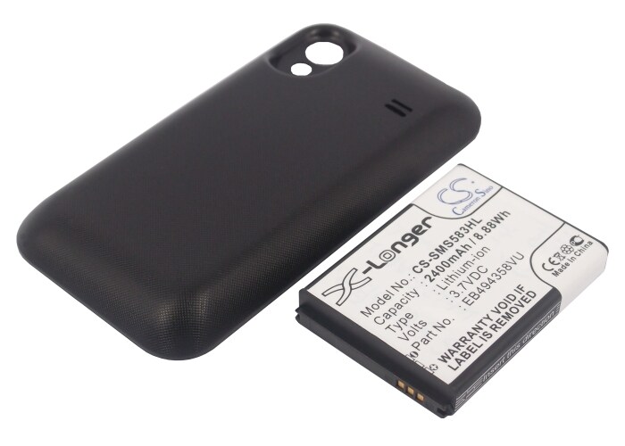 Batteri til mobiltelefon, smarttelefon for Samsung GT-S5830, GT-S5830i, GT-S5830T m.fl.