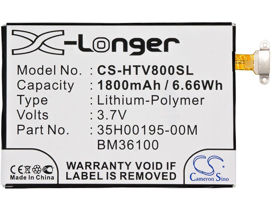 Batteri til mobiltelefon, smarttelefon for HTC One VX, Totem C2, V8 m.fl.
