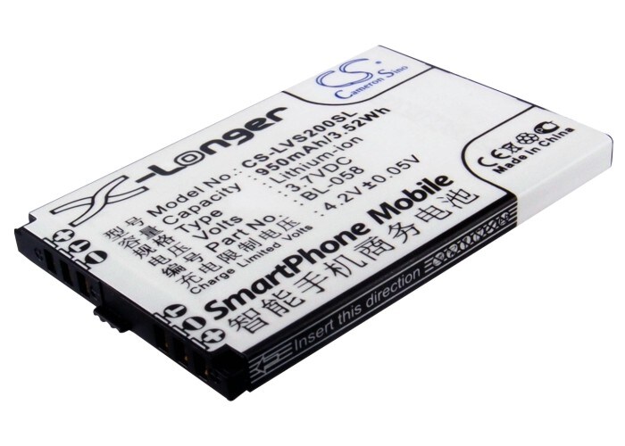 Batteri til mobiltelefon, smarttelefon for Lenovo E268, P636, S200 m.fl.