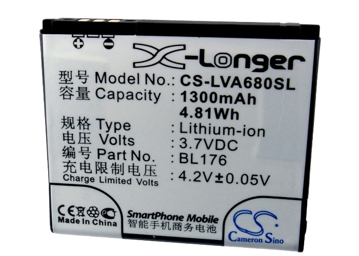 Batteri til mobiltelefon, smarttelefon for Lenovo A68e