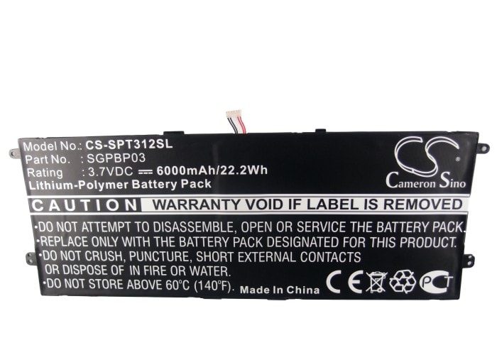 Batteri til nettbrett for Sony Xperia Tablet S, SGPT121, SGPT122 m.fl.