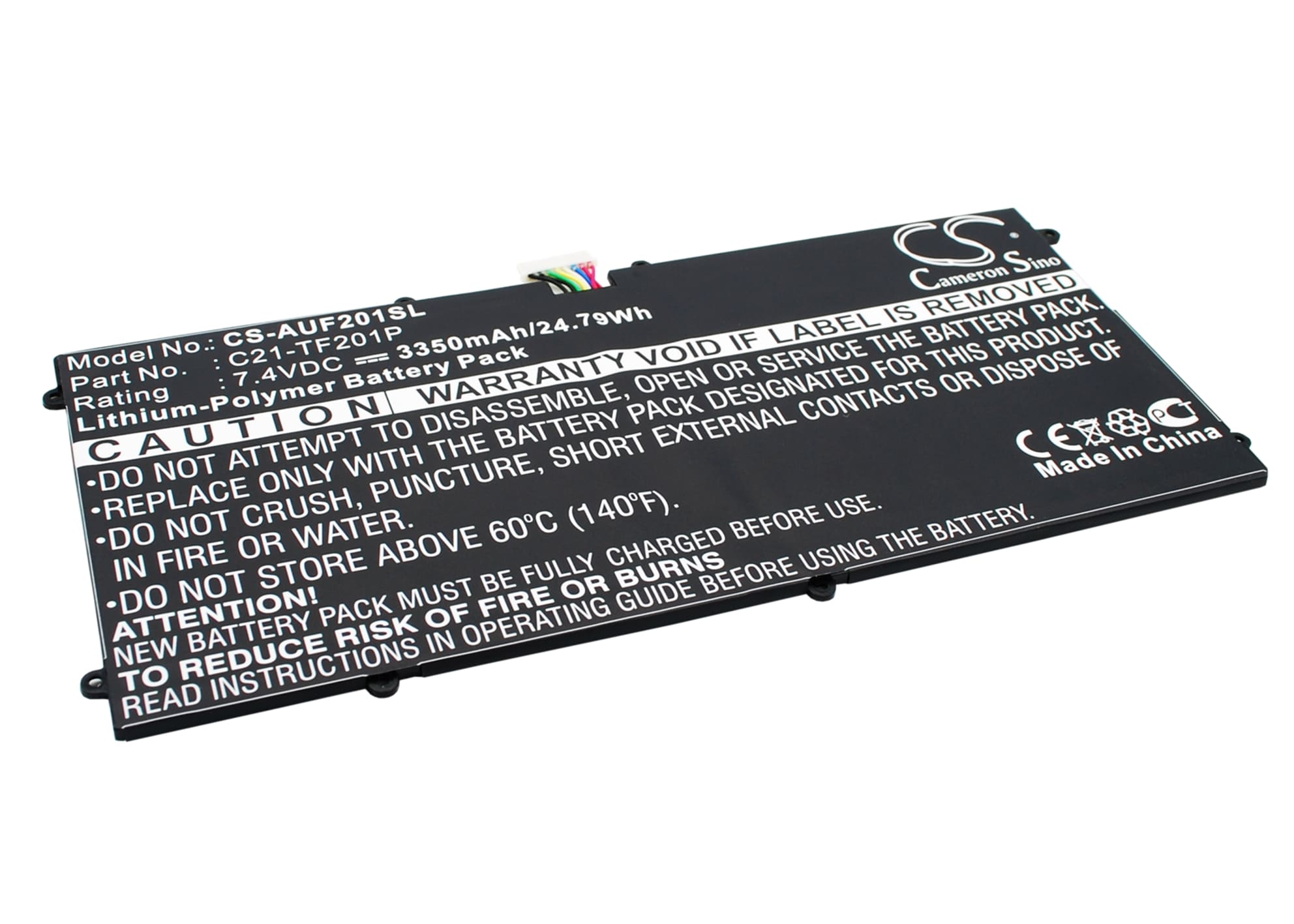 Batteri til nettbrett for Asus Transformer Prime TF201, TF201-1B002A, TF201-1B04 m.fl.