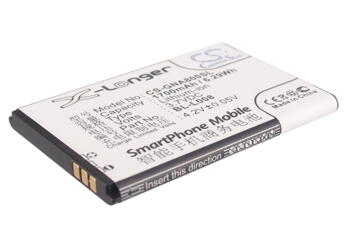 Batteri til mobiltelefon, smarttelefon for GIONEE A800