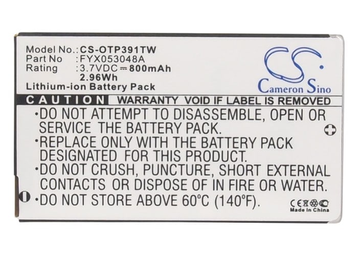 Batteri til toveis radio for Oregon Scientific TP391, TP393