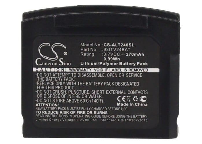 Batteri til trådløst headset for Amplicom TV2400, TV2410, TV2500 m.fl.
