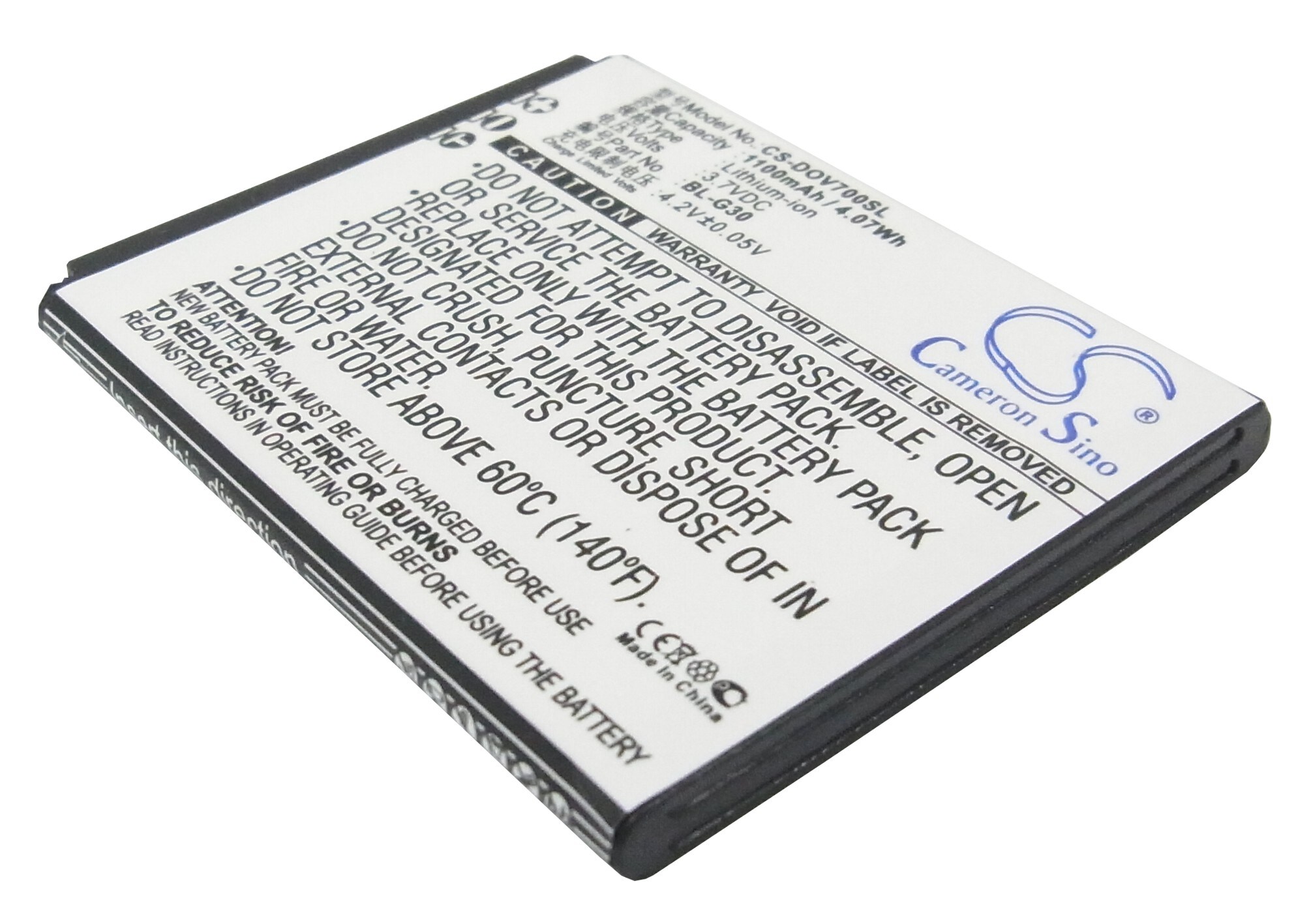 Batteri til mobiltelefon, smarttelefon for DOOV D7, IEva D7