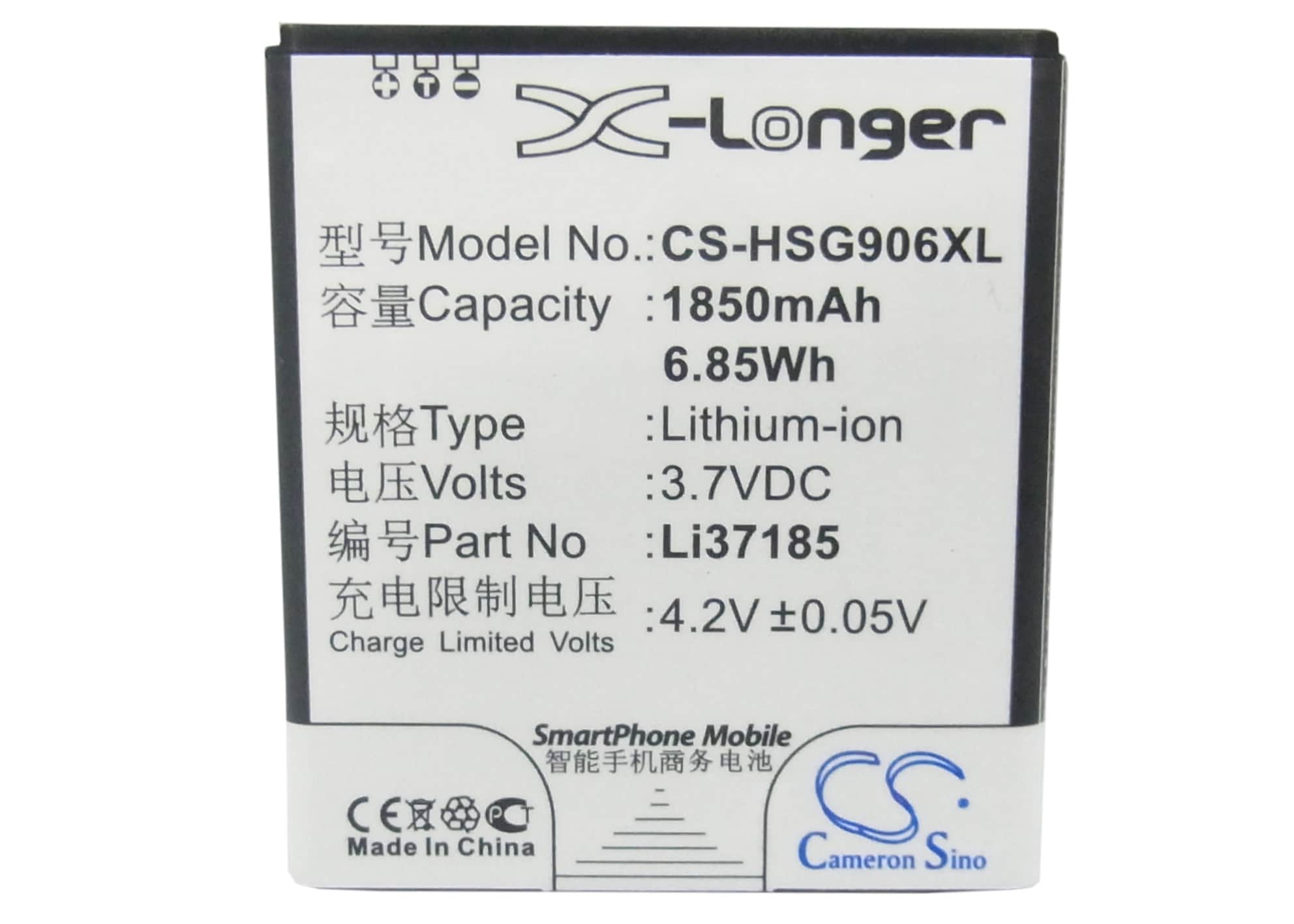 Batteri til mobiltelefon, smarttelefon for Hisense HS-EG906